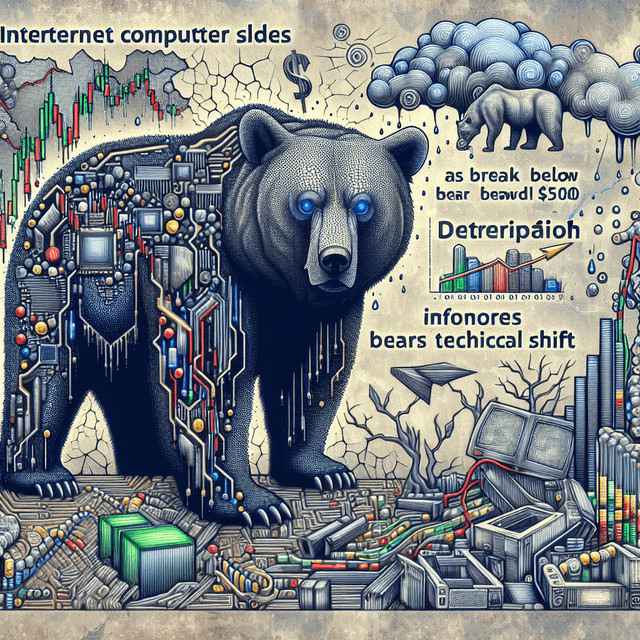 Internet Computer 跌破 5.00 美元，显示出熊市技术趋势