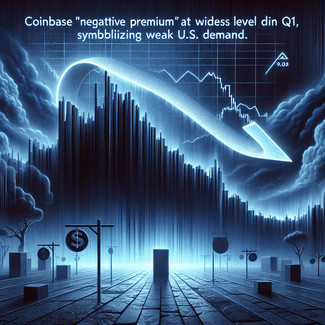 Coinbase 下降的溢价反映比特币市场波动中美国需求减弱
