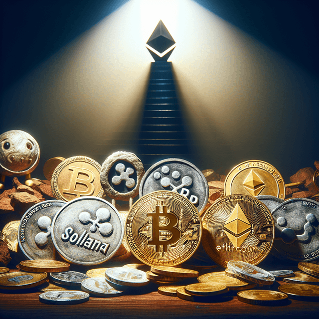 比特币面临关键支撑挑战，Solana 及 XRP 下滑