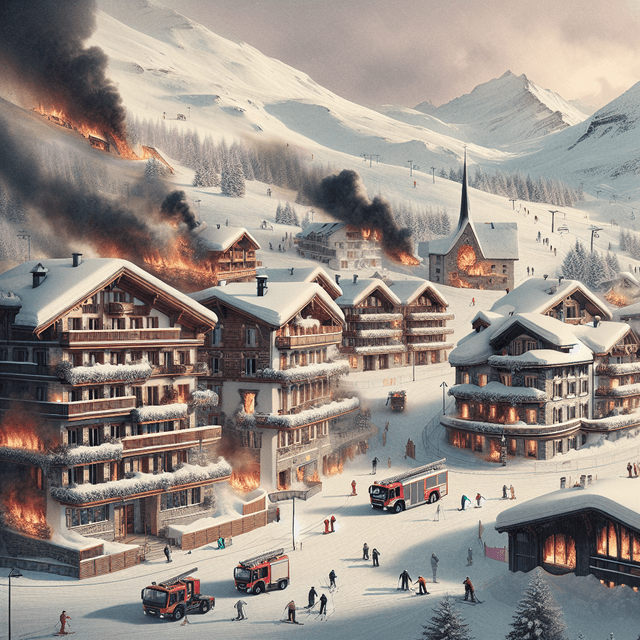 瑞士滑雪度假区悲剧：火灾夺走生命