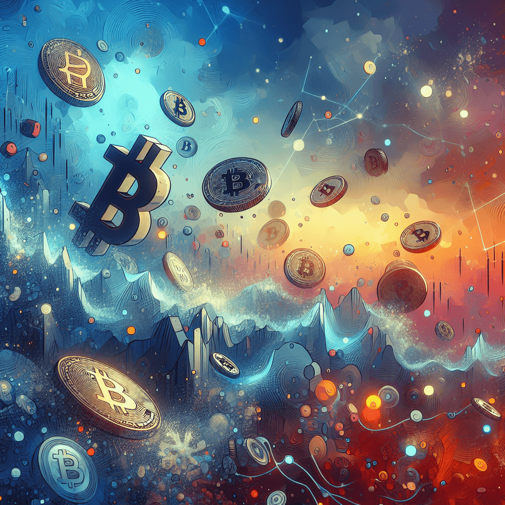 比特币在市场谨慎中下跌，然而加密货币仍维持每周增长