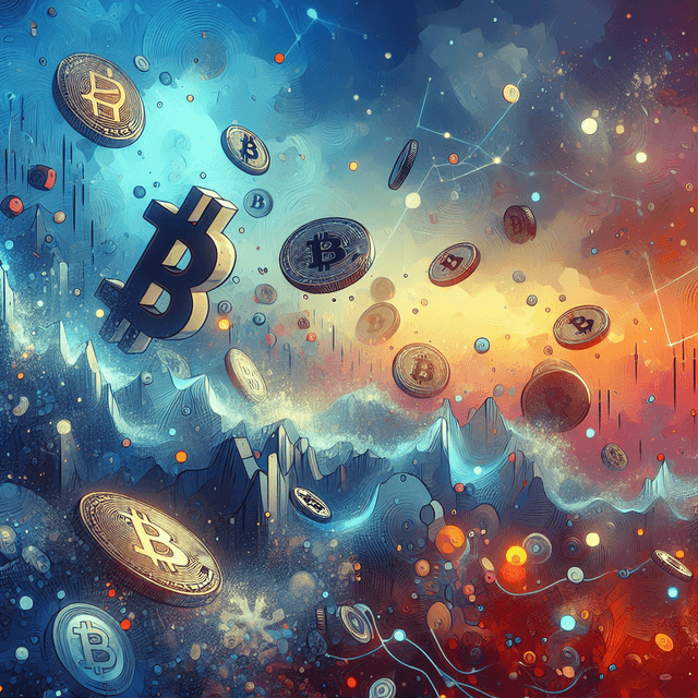 比特币在市场谨慎中下跌，然而加密货币仍维持每周增长