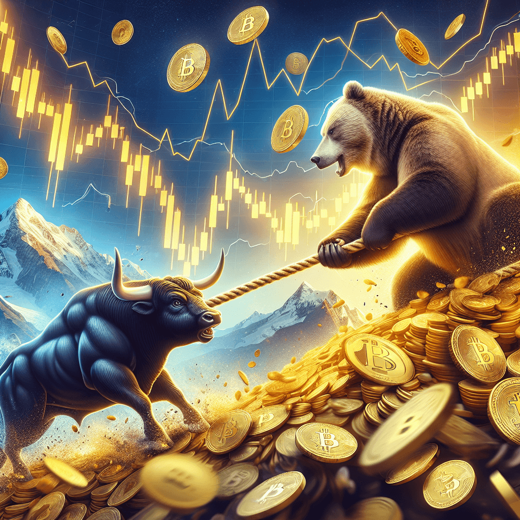 随着美国股市下跌及经济担忧，黄金飙升，比特币走低