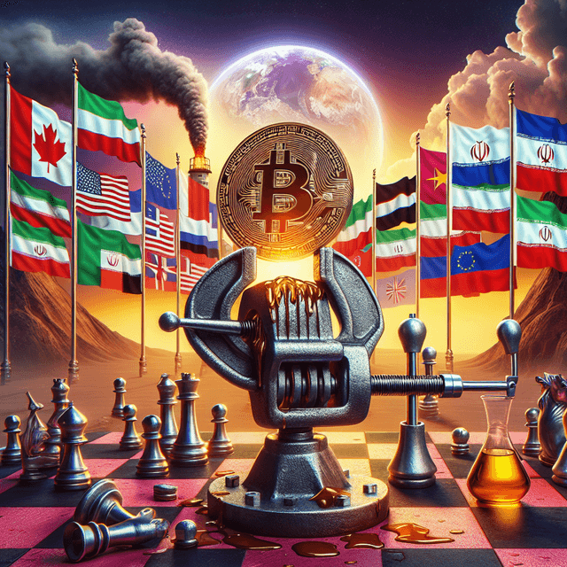 比特币和加密货币在石油价格上涨和美伊紧张局势下面临压力