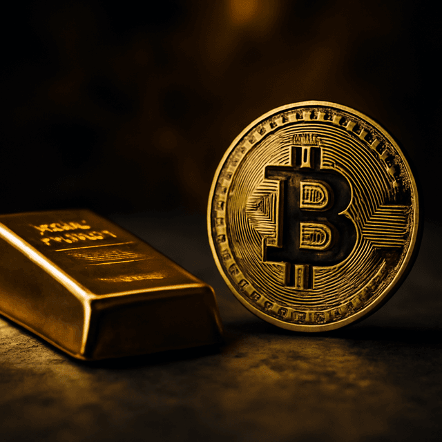 比特币 vs 黄金：比特币相对黄金的三个月涨势已终结