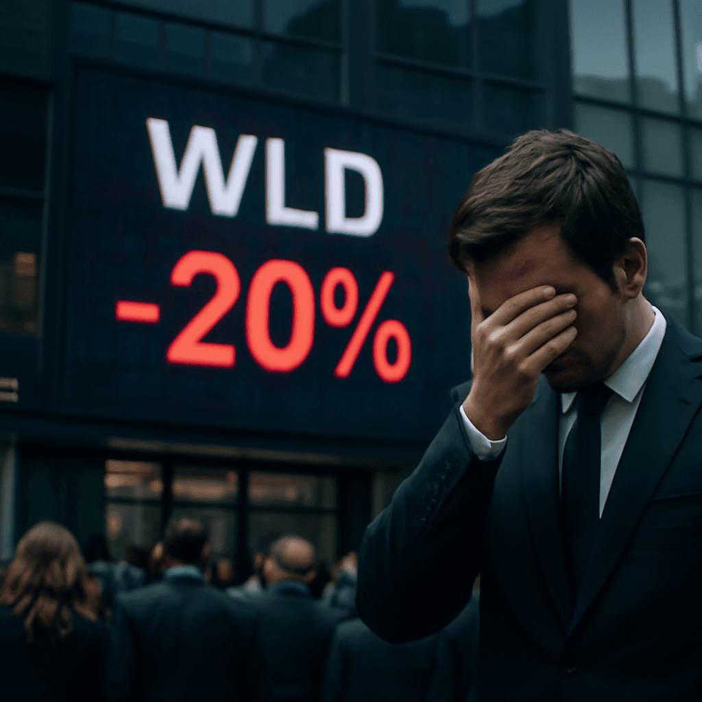 Arthur Hayes 出售全部持仓后 Worldcoin 下跌，代币暴跌 20%