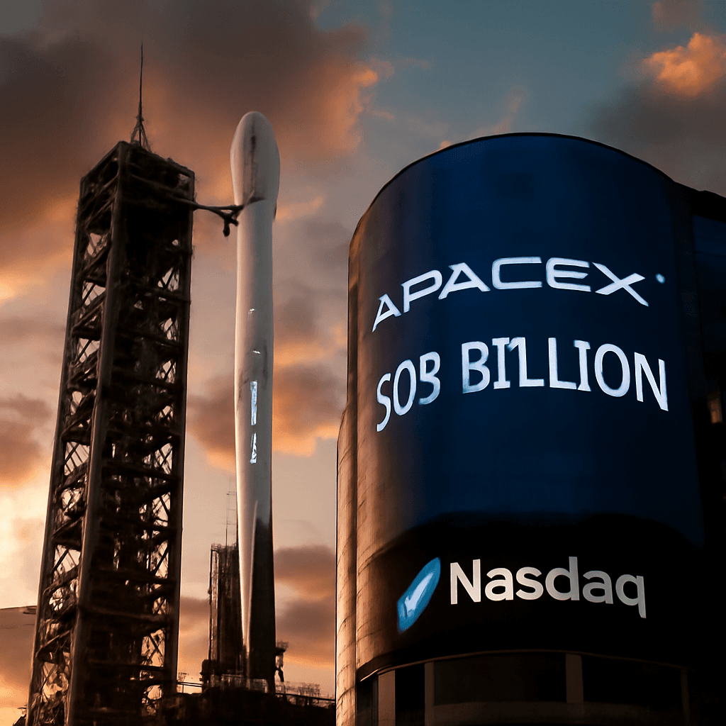 SpaceX 申请创纪录的 750 亿美元 IPO，纳斯达克上市在即，引发投资者争论