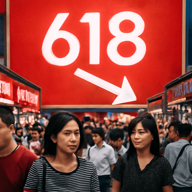 中国 618 网络购物节增长明显放缓，消费者支出减弱