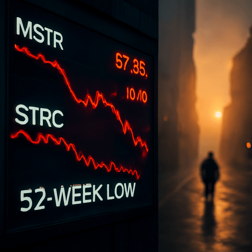 早间一分钟：Strategy 的 MSTR 与 STRC 跌至 52 周新低