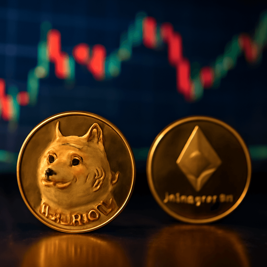 实时更新：狗狗币与以太币领跌，投资者在评估科技财报后出现回调