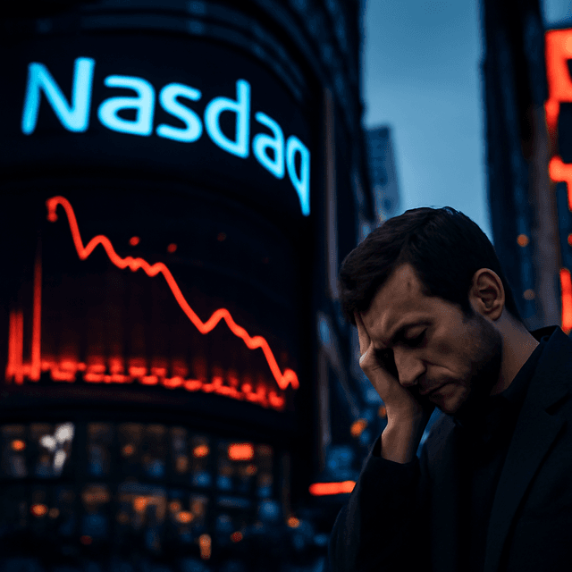 纳斯达克下滑，投资者在大型科技财报前对 AI 支出担忧加重