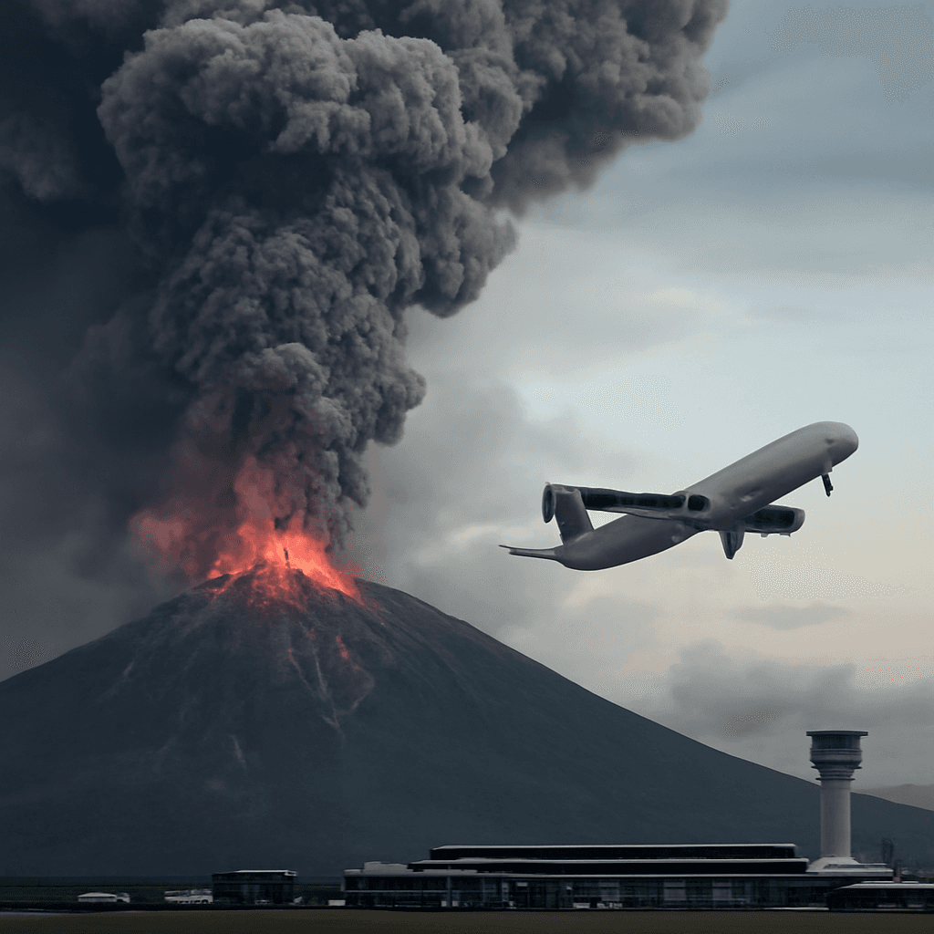火山灰导致印度尼西亚主要机场停飞，数万名旅客滞留航线