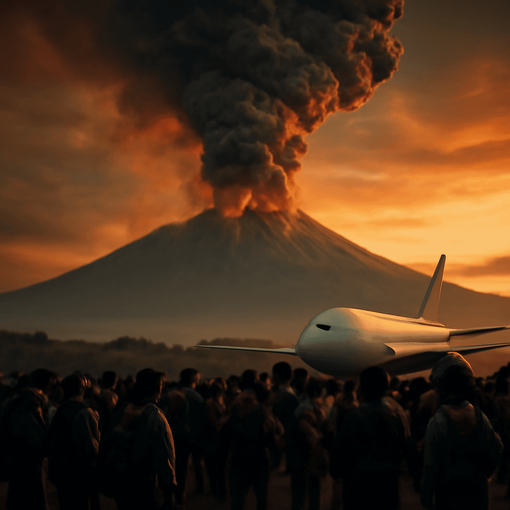 阿纳克喀拉喀托火山喷发导致数十万人滞留，印尼机场持续关闭