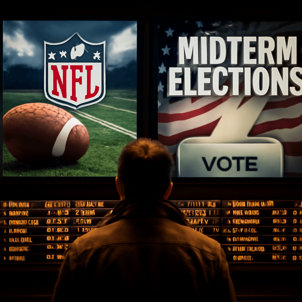 随着 2026 年 NFL 赛季与期中选举重叠，预测市场迎接高风险的秋季