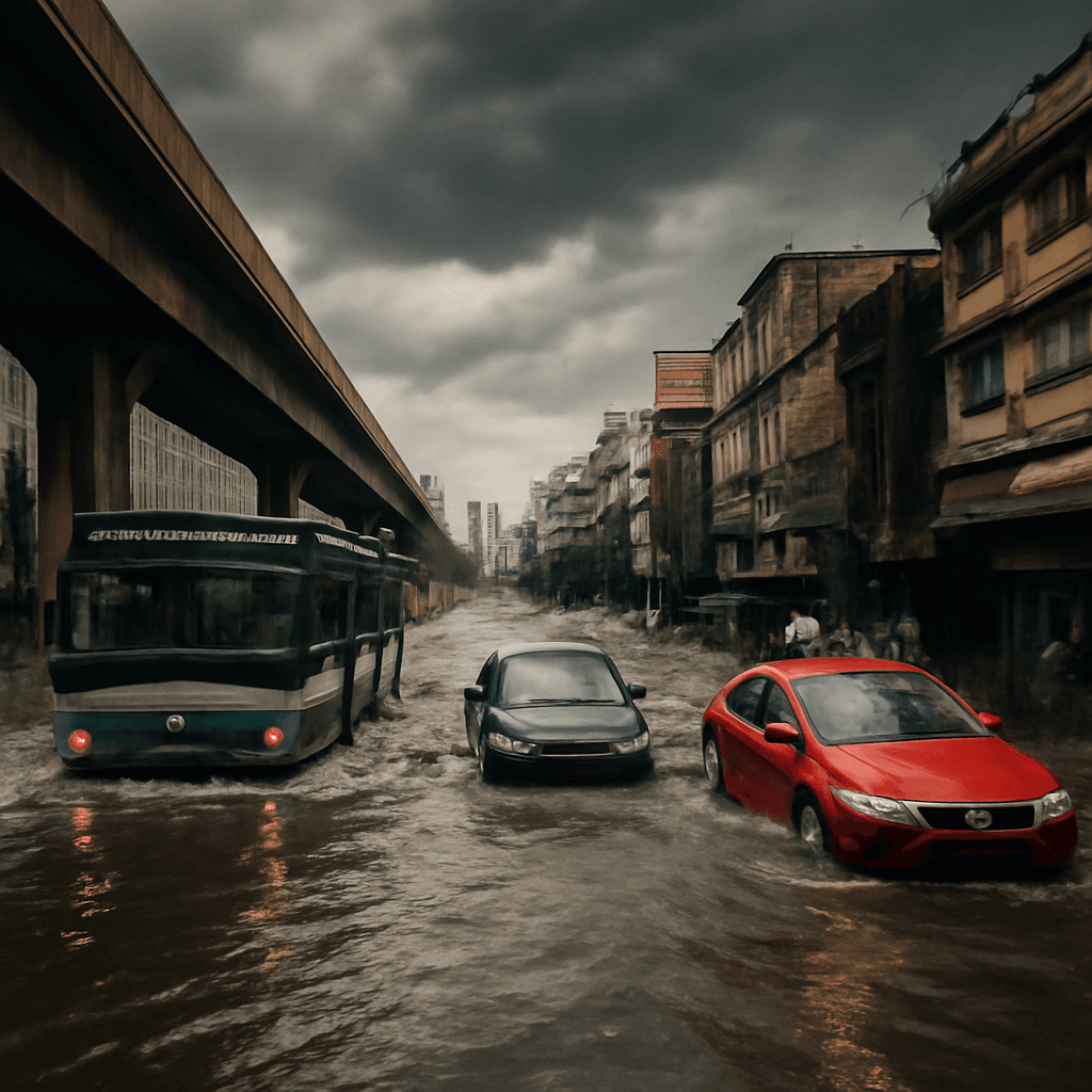 曼谷宣布洪水紧急状态：暴雨淹没市区街道与运河