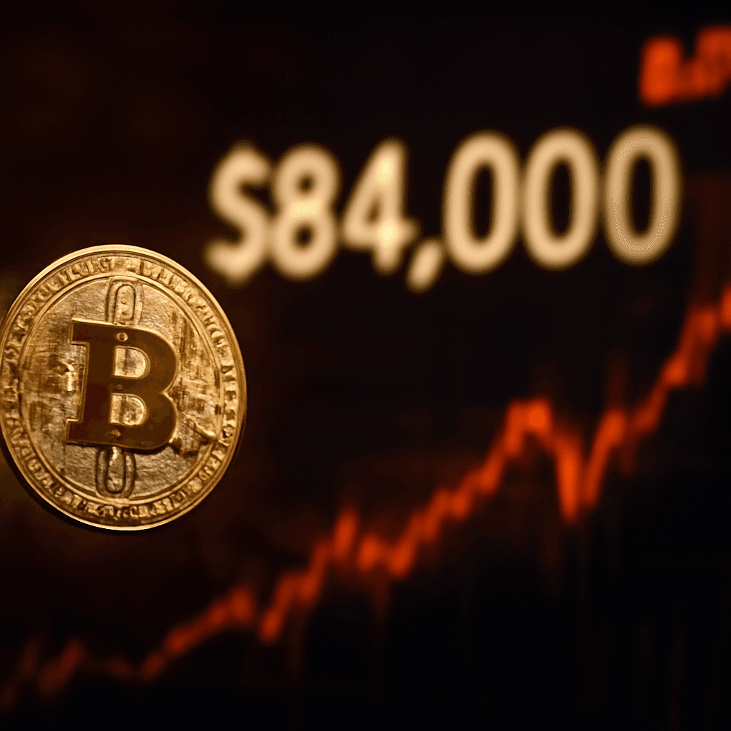 比特币维持在约 84,000 美元附近，因国债收益率接近多年高位