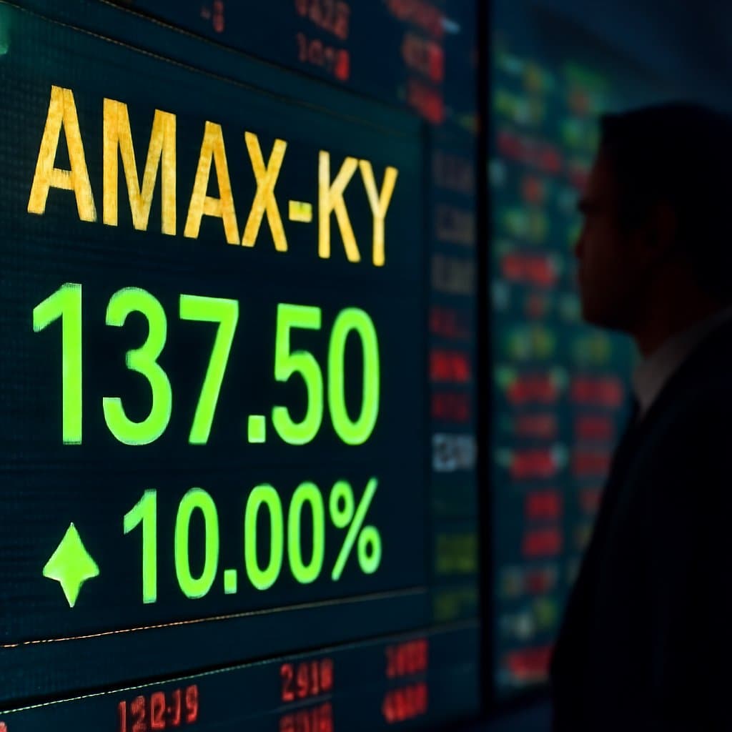 AMAX-KY 9月获利年增51倍，一度触及涨停